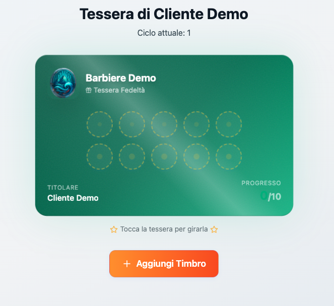 Tessera Fedeltà Digitale